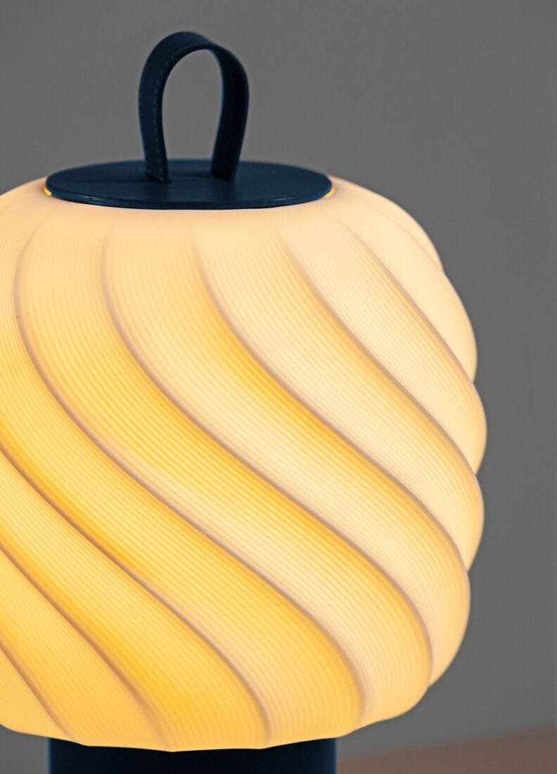 Lladro Lámpara Portátil Ice Cream. Mediana. Azul