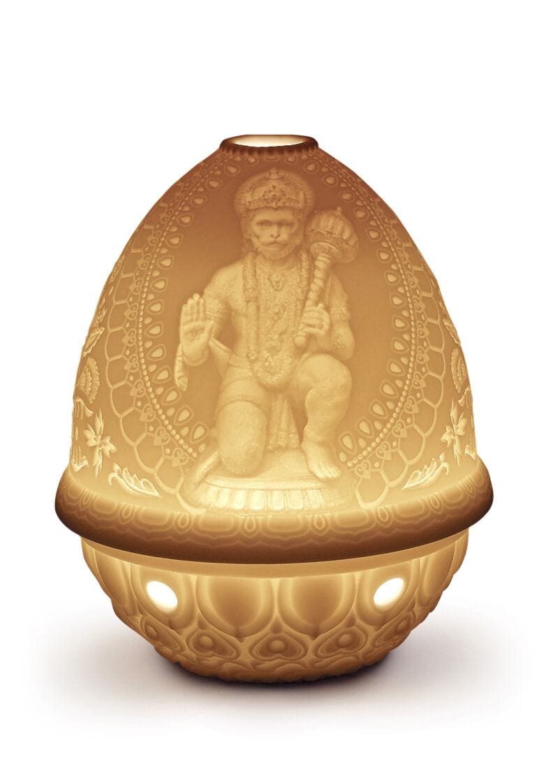 lladro Litofanía Hanuman