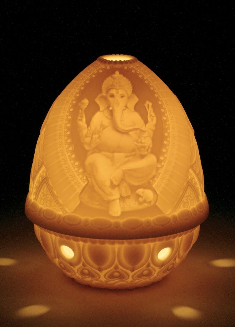 Lladro Litofanía Lord Ganesha