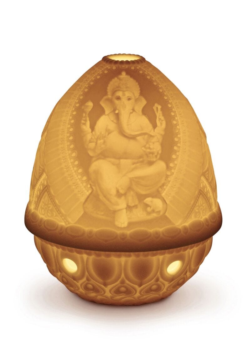 lladro Litofanía Lord Ganesha