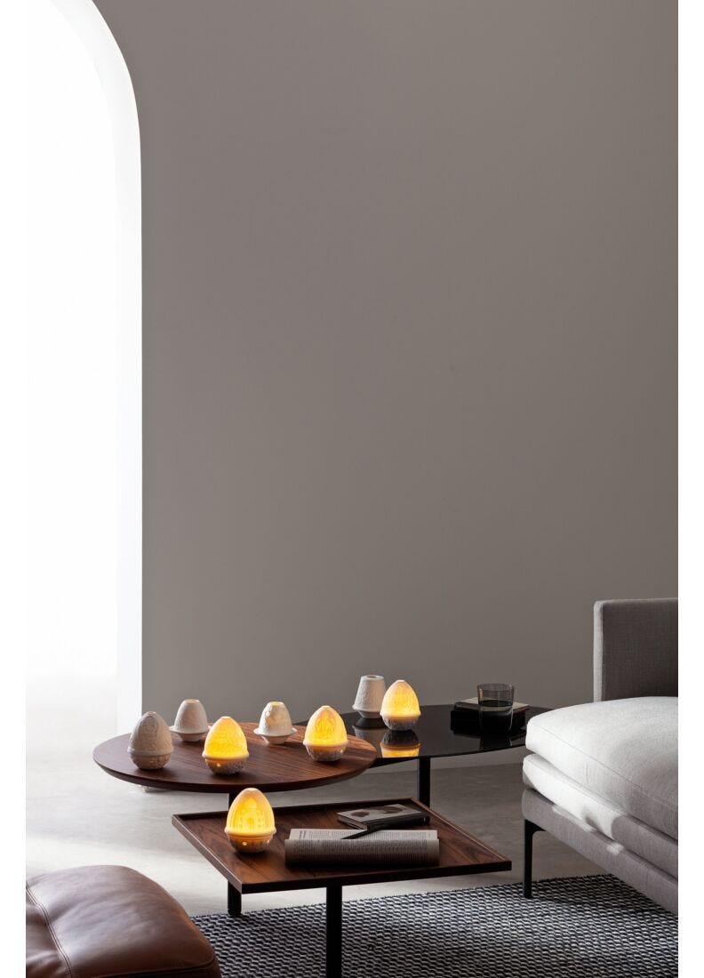 Lladro Litofanía Puntilla Con Plato