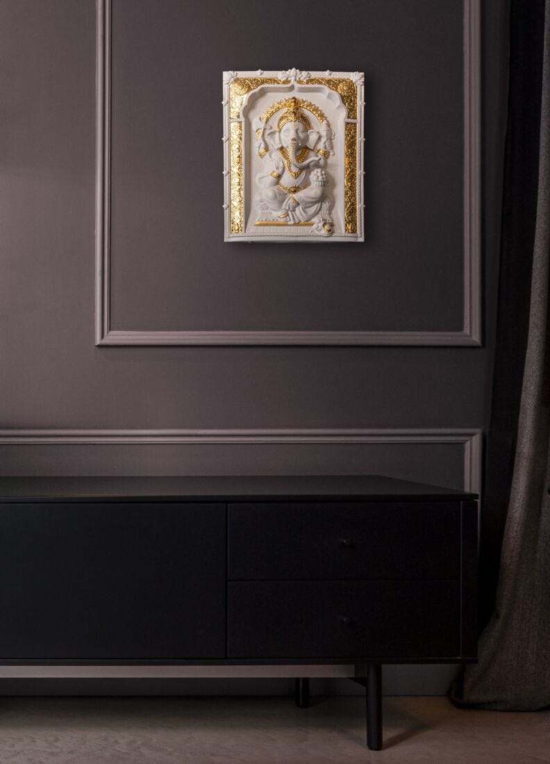 Lladro Lord Ganesha Wall Art