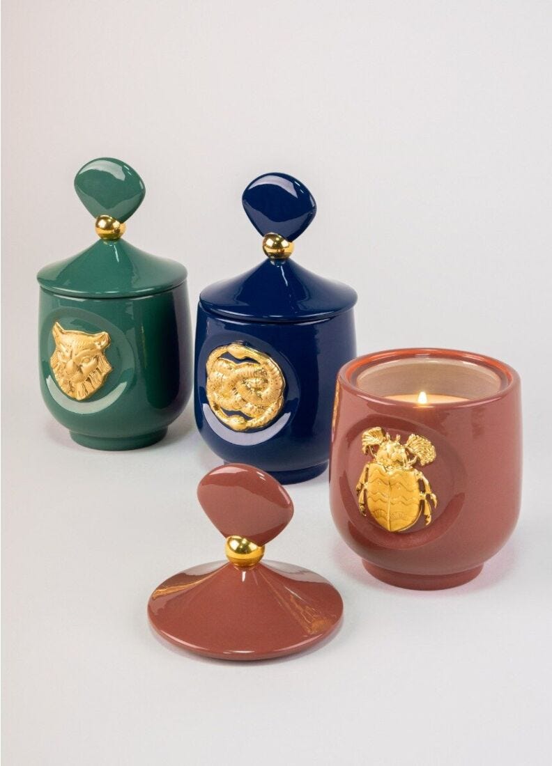 Lladro Luxurious Animals Candles Set