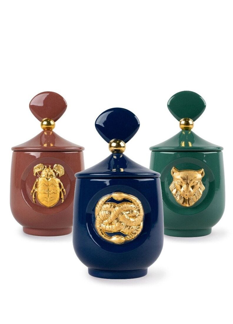 lladro Luxurious animals Candles Set