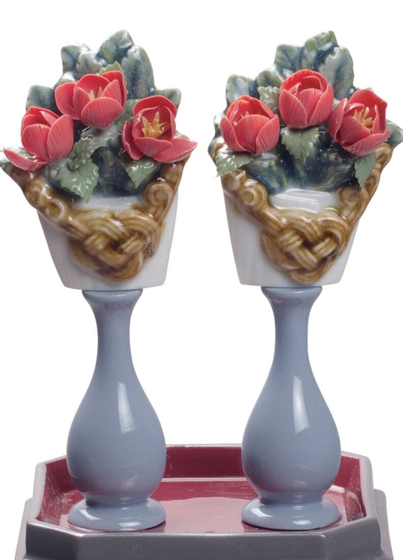 Lladro Mesas Para Dulces Y Flores De Melocotón