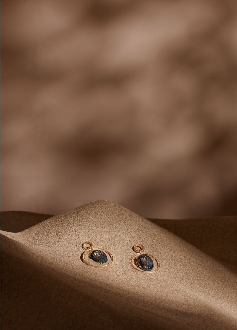 Lladro Pendientes Escarabajo