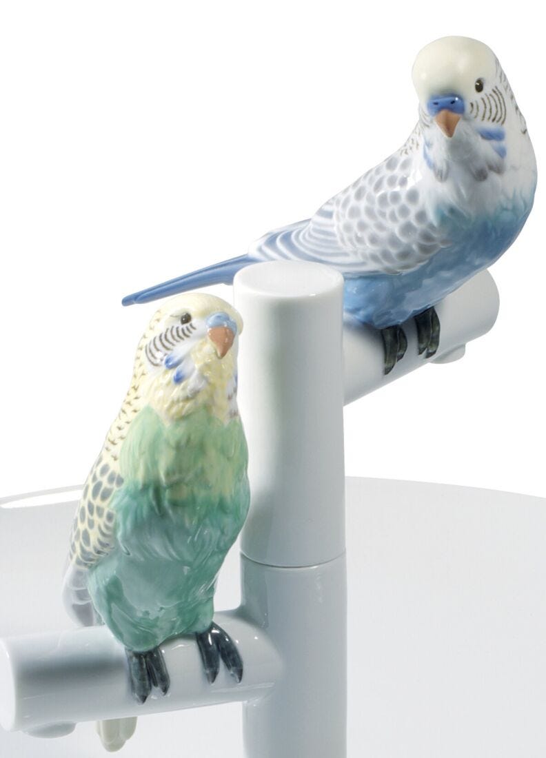 Lladro Plato Parrot Romance