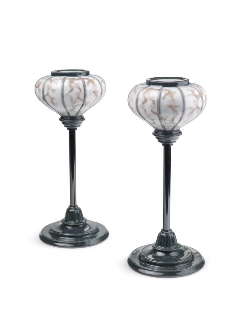 lladro Set 2 Faroles japoneses