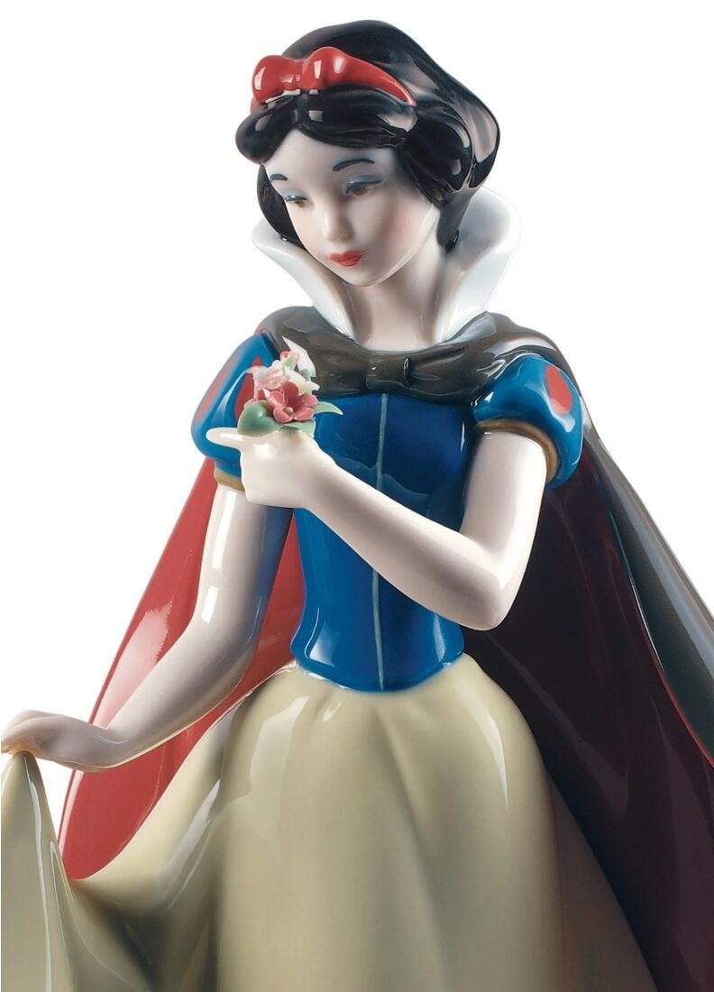 lladro Set Blancanieves y Enanito Feliz