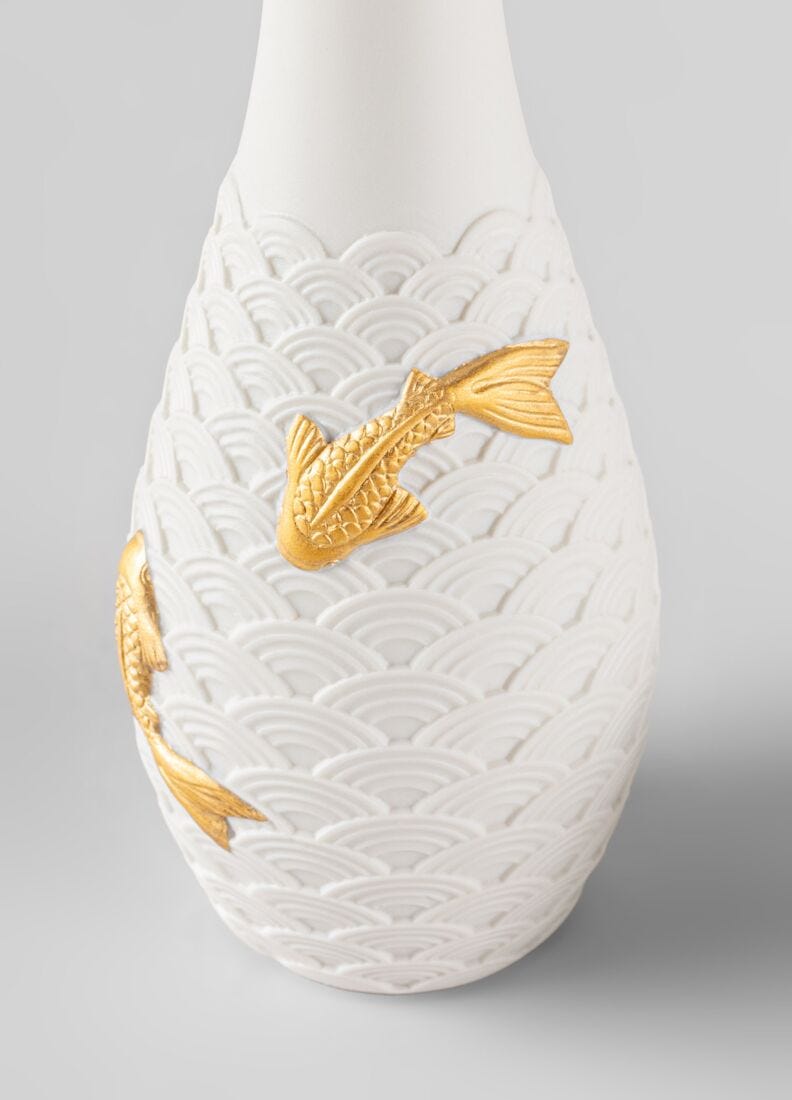 Lladro Set De Sake Koi