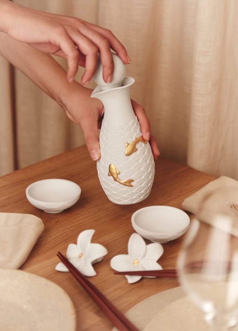 Lladro Set De Soja Koi