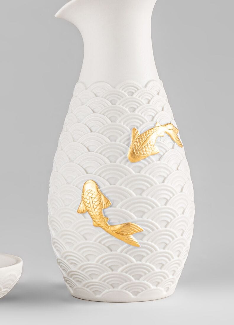 Lladro Set De Soja Koi