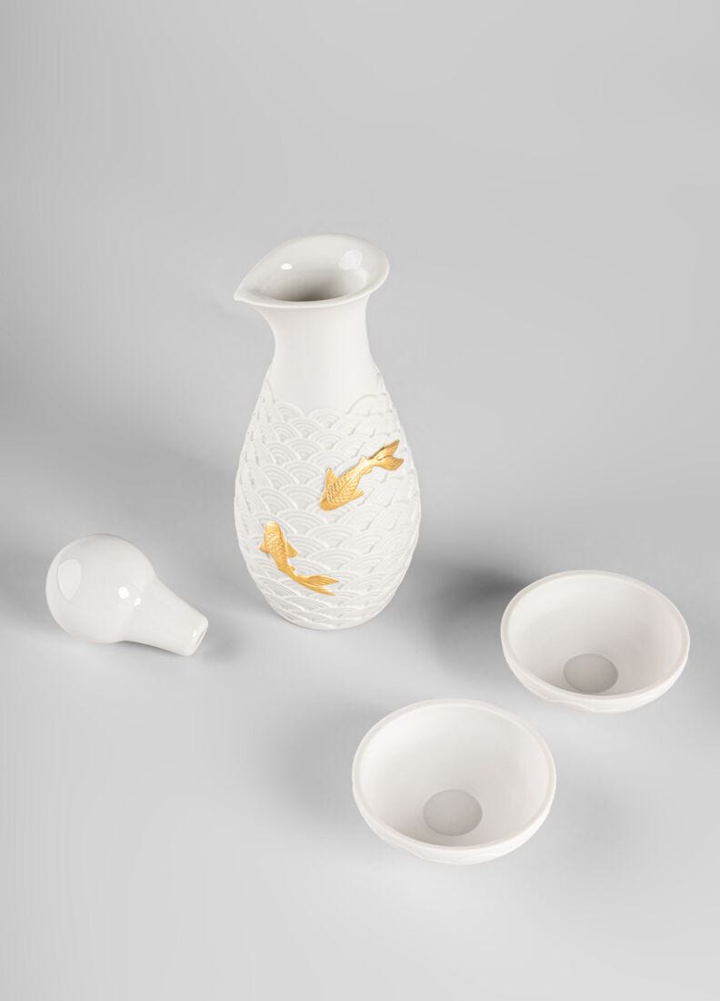 Lladro Set De Soja Koi