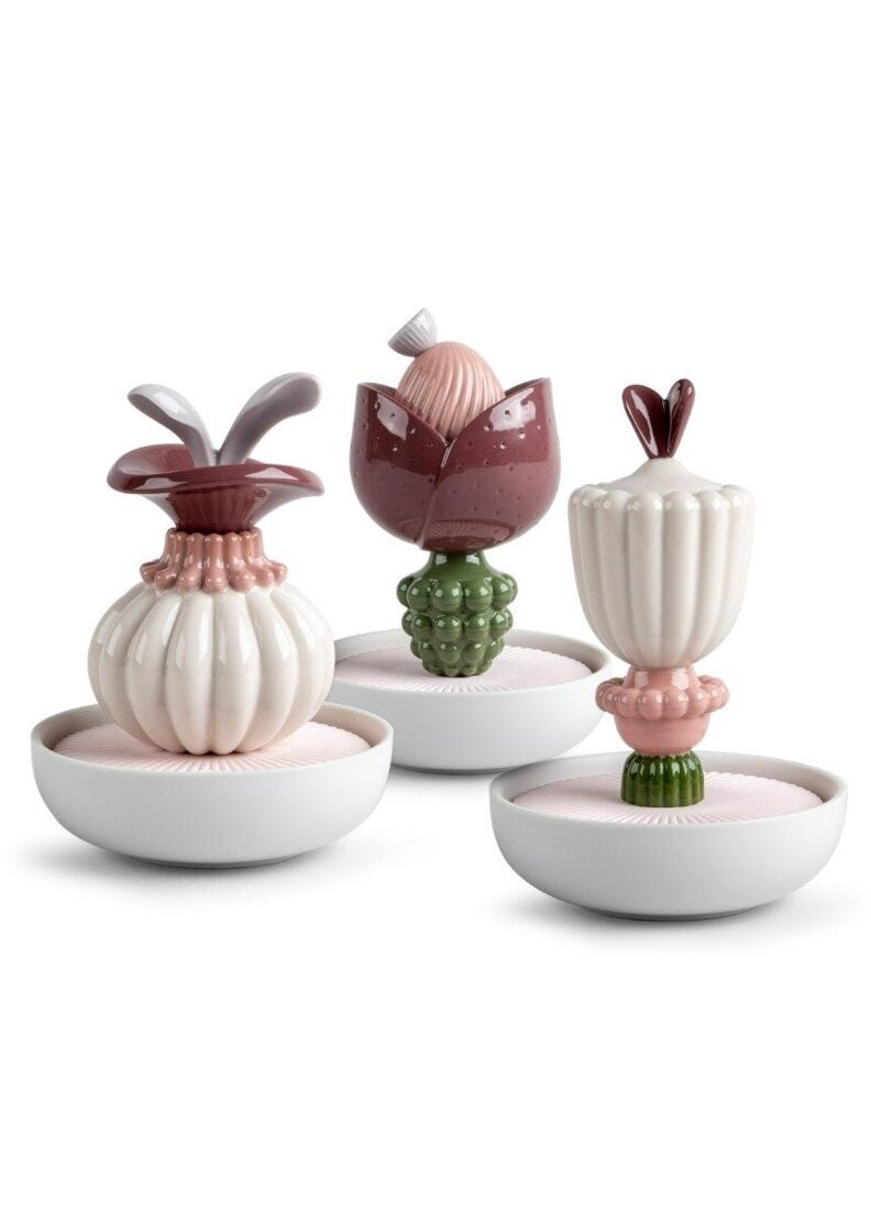 lladro Set Flores Imaginarias