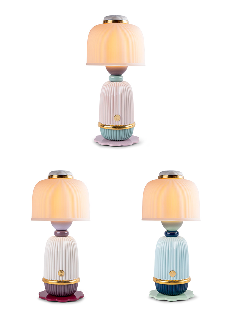 lladro Set Lámparas Kokeshi