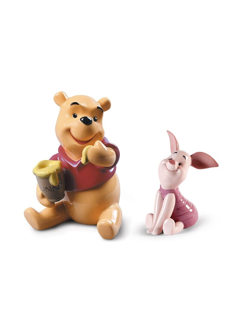 Lladro Set Pooh Y Piglet