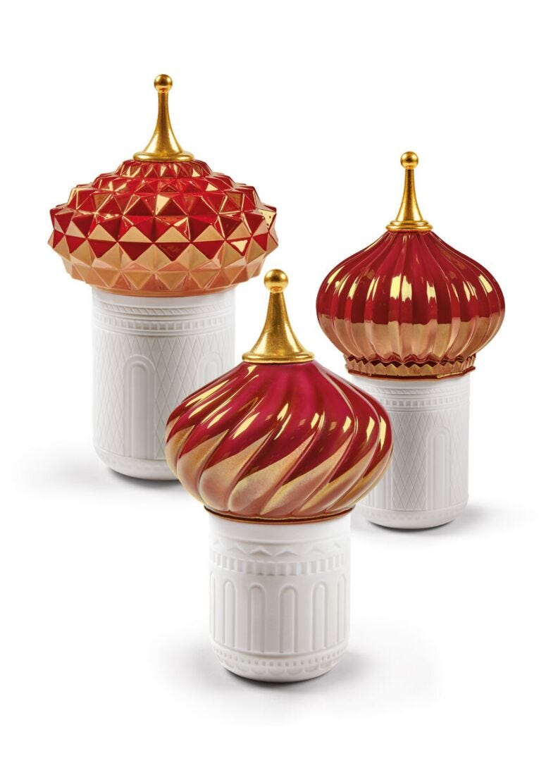 Lladro Set Red 1001 Candles