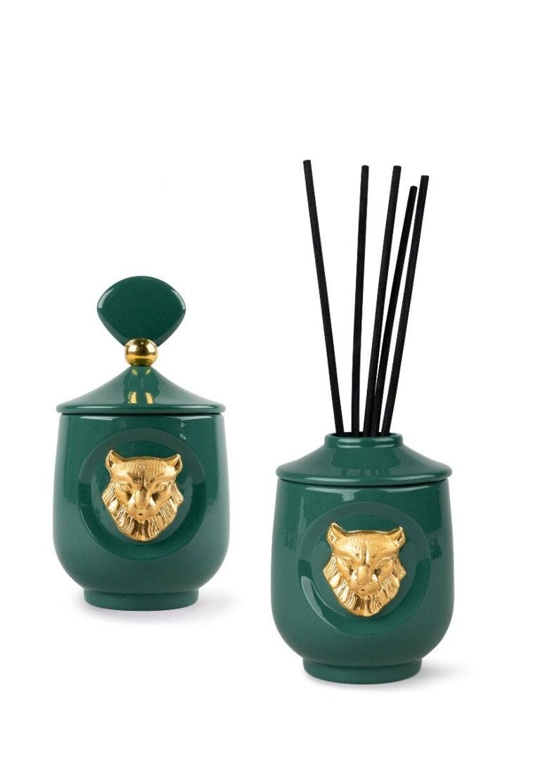 lladro Set Redwood Fire Scent