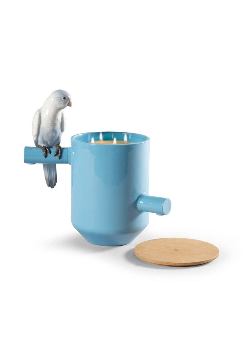 lladro Set Velas Parrot Treasure