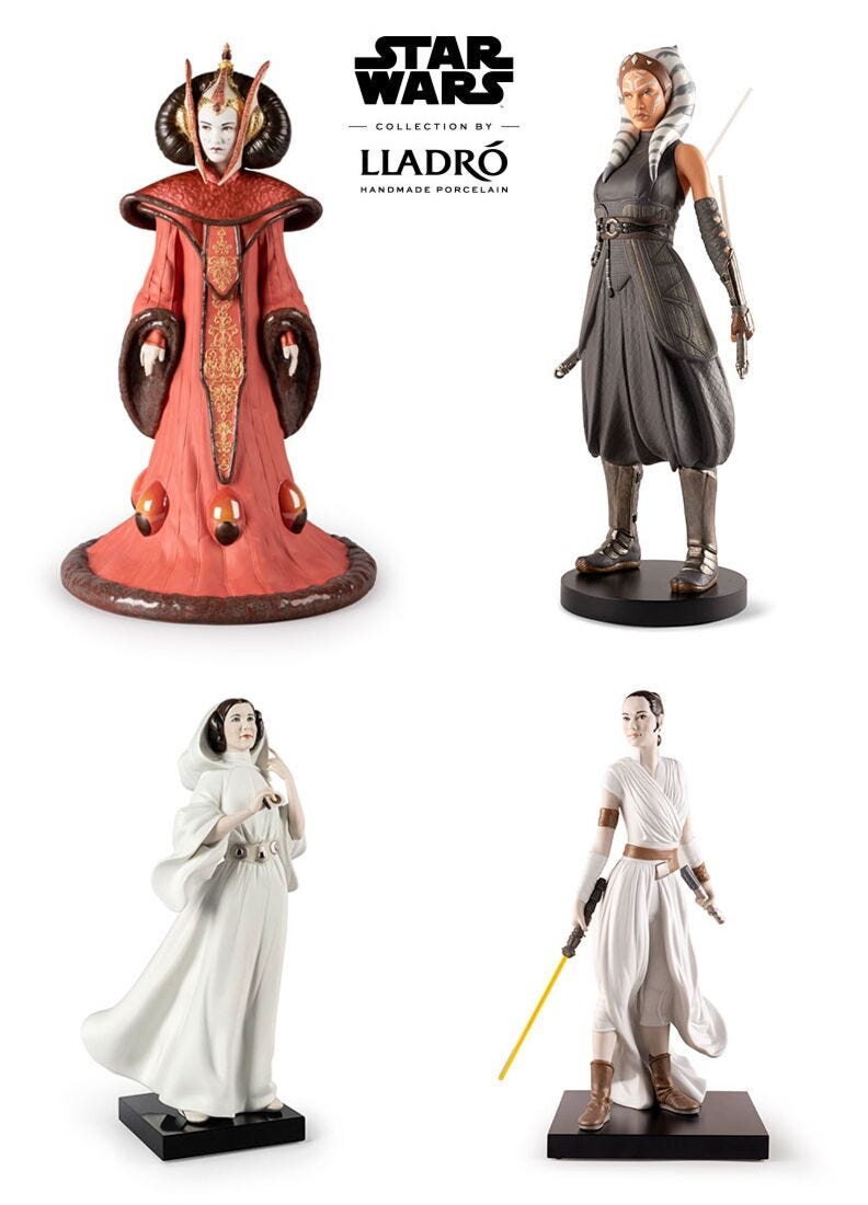 lladro Star Wars Heroines Full Set