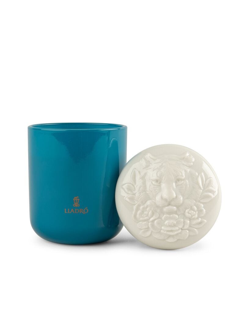 Lladro Vela Tigre - Luz De Luna