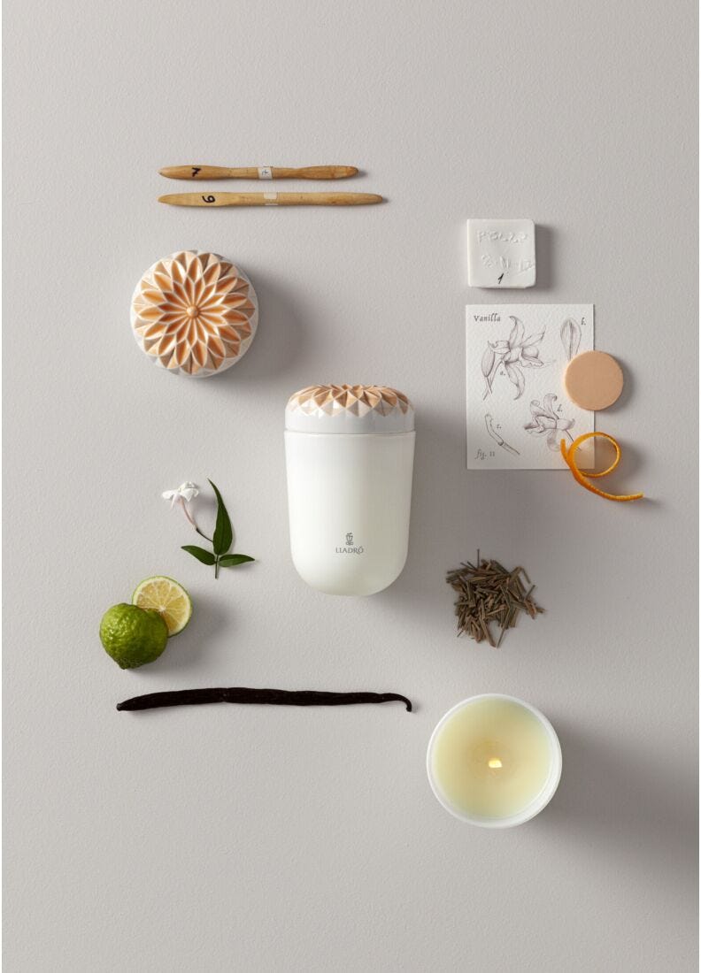 Lladro Vela Echoes Of Nature. Aroma Jardines De Valencia