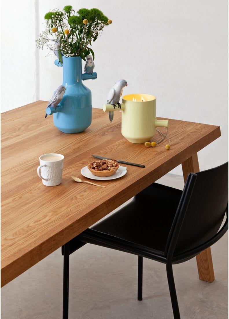 Lladro Vela Parrot Treasure. Aroma En El Prado. Verde