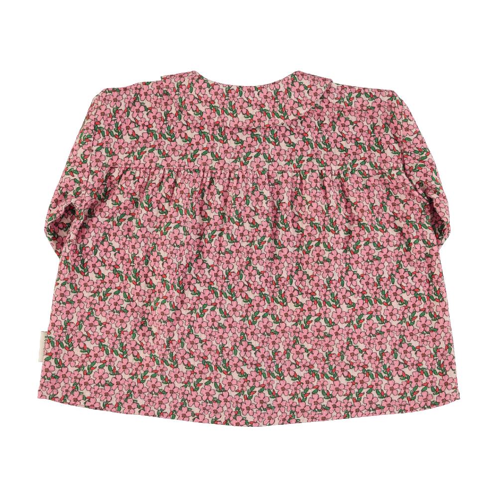 Lmdi Collection Blusa Cuello Peter Pan Flores Rosas Piupiuchick