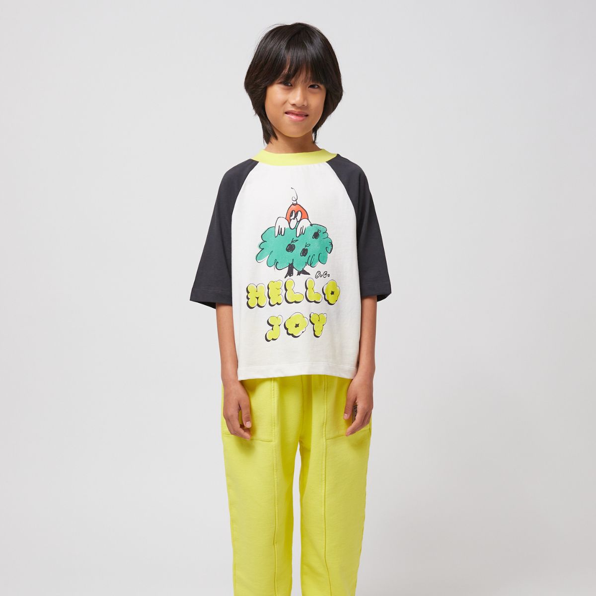 Lmdi Collection Camiseta Mangas Raglán Hello Joy Bobo Choses