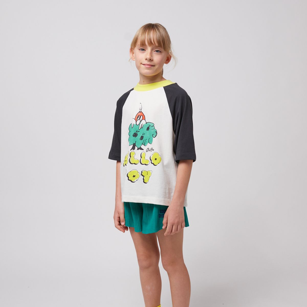Lmdi Collection Camiseta Mangas Raglán Hello Joy Bobo Choses