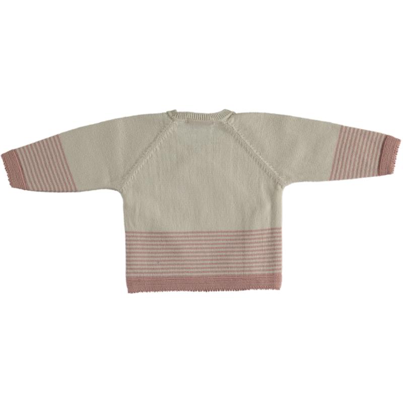 Lmdi Collection Jersey Cruzado Hans De Rayas Color Cream-Rose Li&me