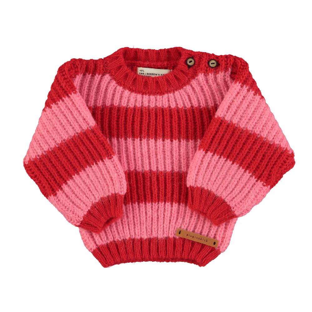 lmdi collection Jersey de bebé rayas rojo&rosa Piupiuchick