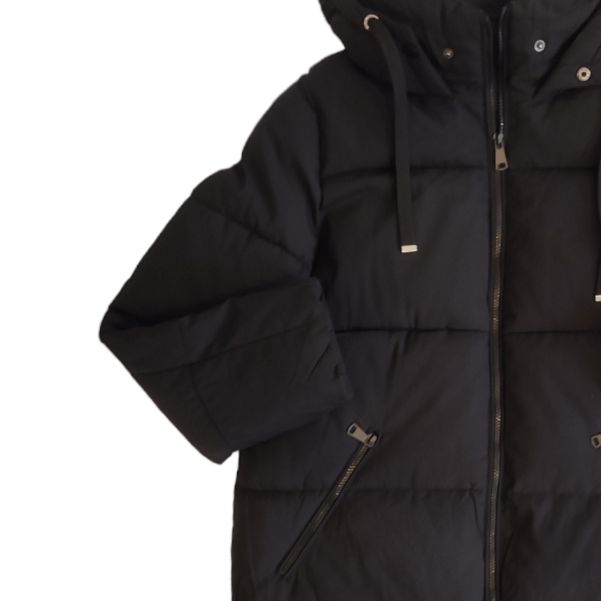 Lmdi Collection Abrigo Acolchado Negro