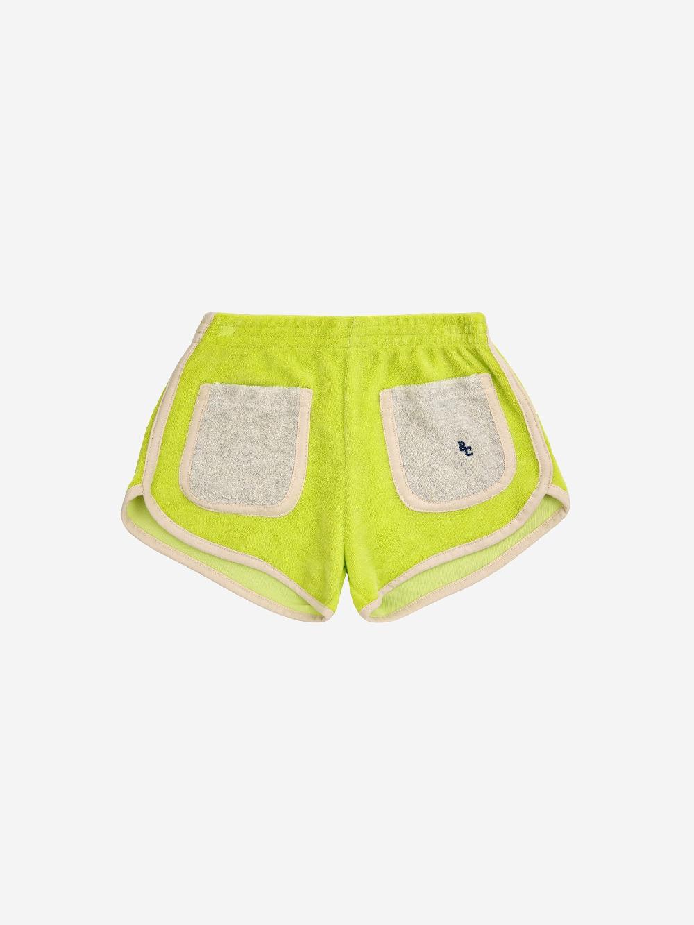 lmdi collection Green terry shorts