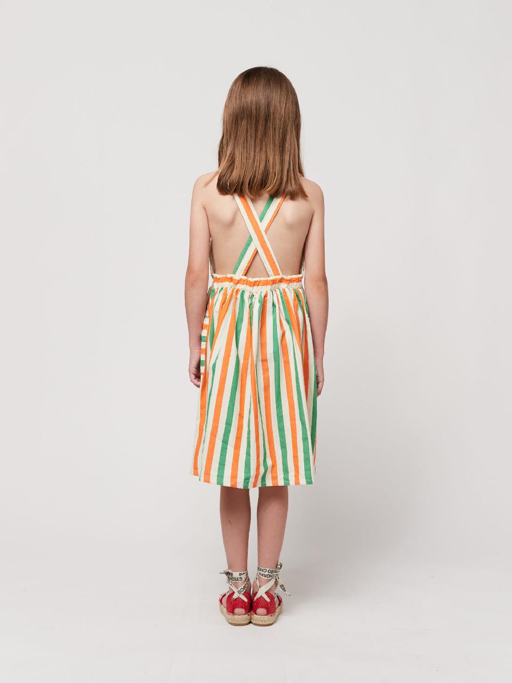 Lmdi Collection Vertical Stripes Woven Dress