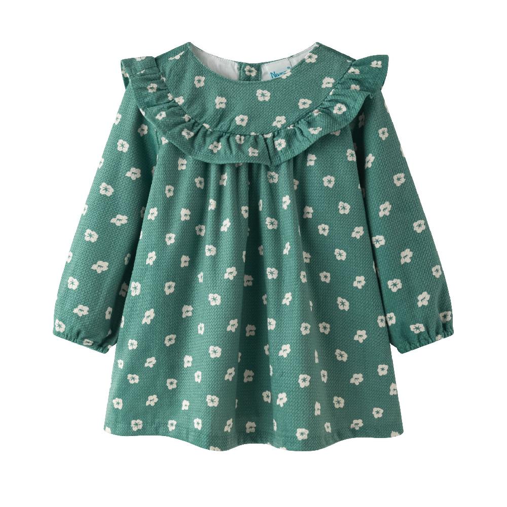 lmdi collection Vestido de bebé NWS flores verde