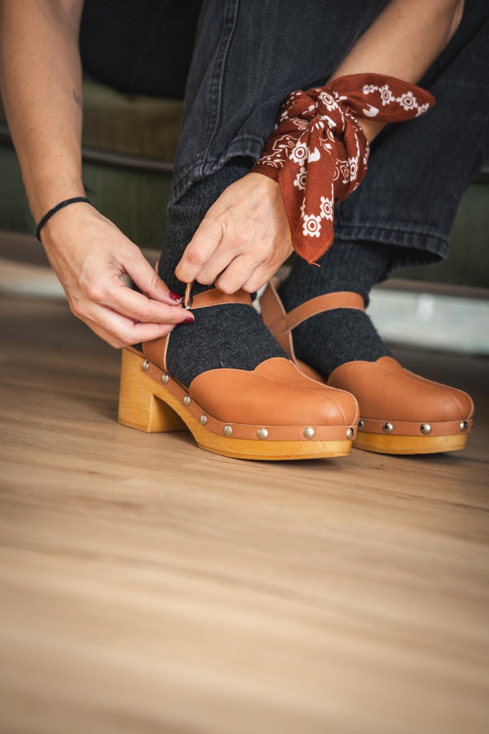 lmdi collection Zueco Tulip Cuero LMDI Collection