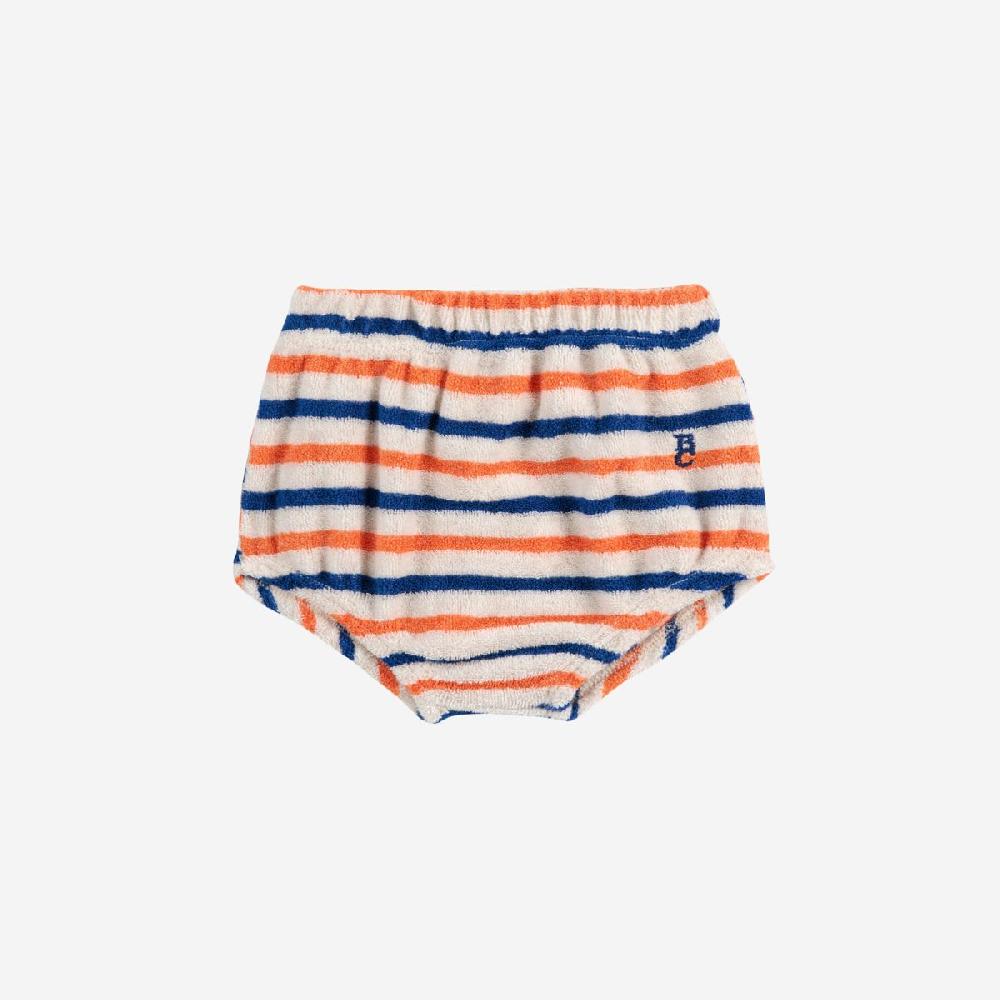 lmdi collection Pantalón bombacho de rizo a rayas Bobo Choses