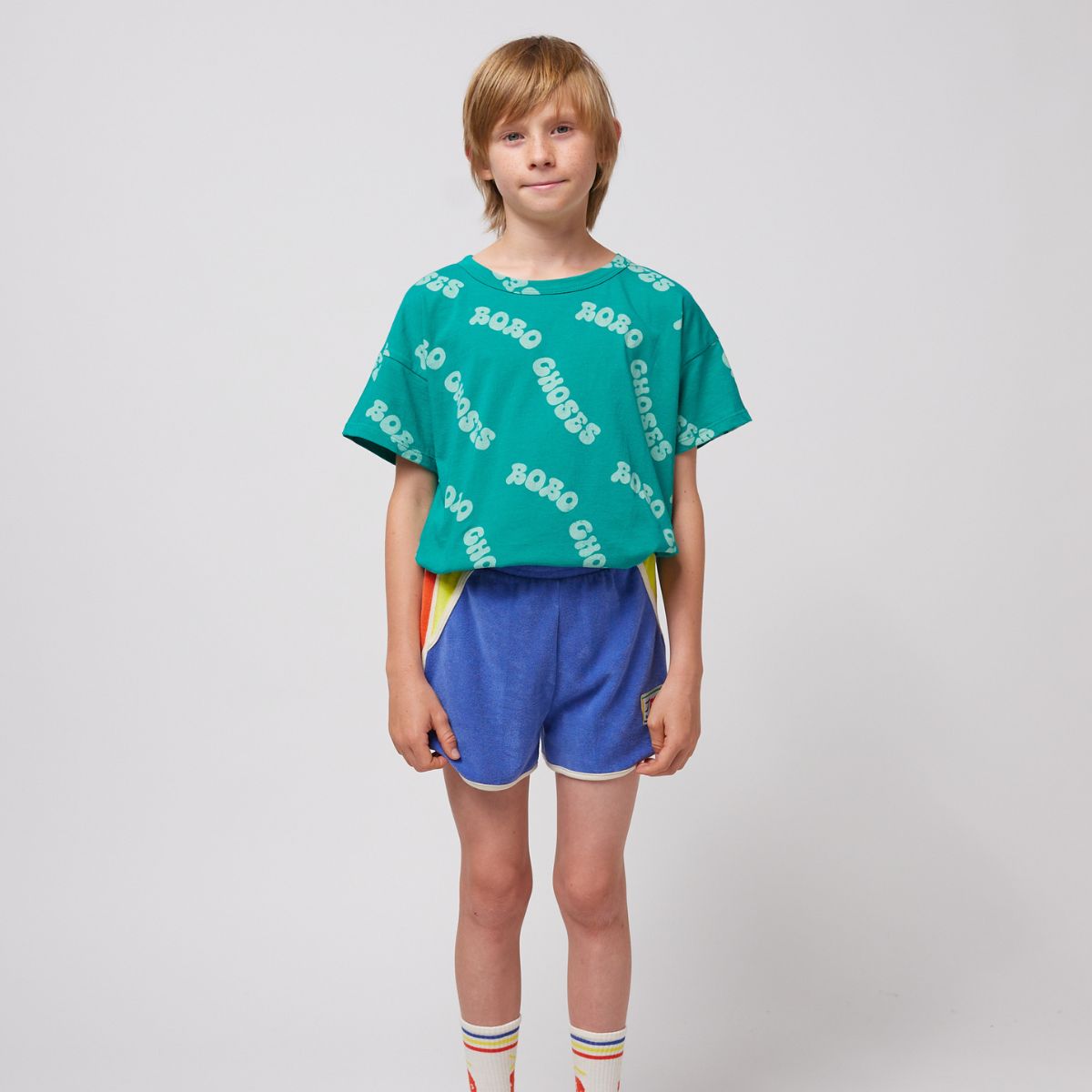 Lmdi Collection Pantalón Corto De Rizo Smiling Color Block Bobo Choses