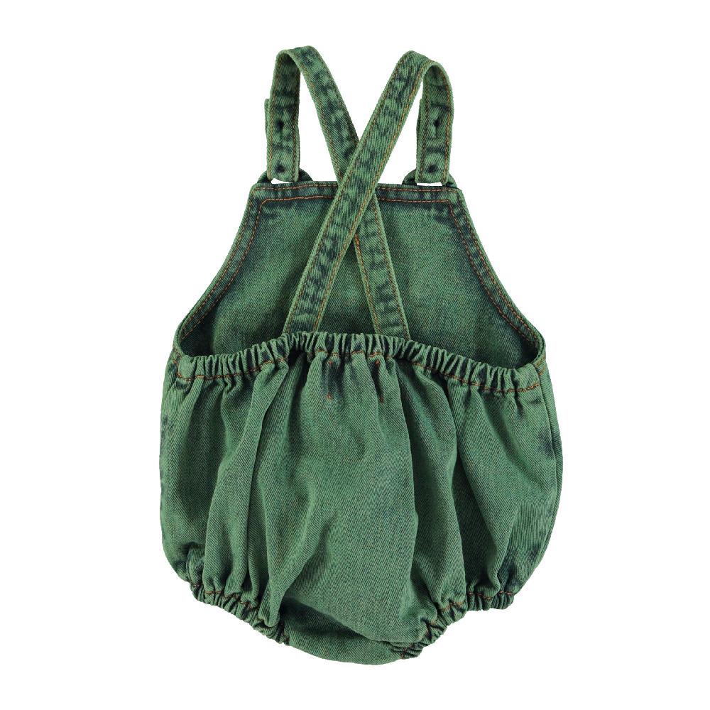 Lmdi Collection Pelele De Bebé Denim Verde Lavado Piupiuchick