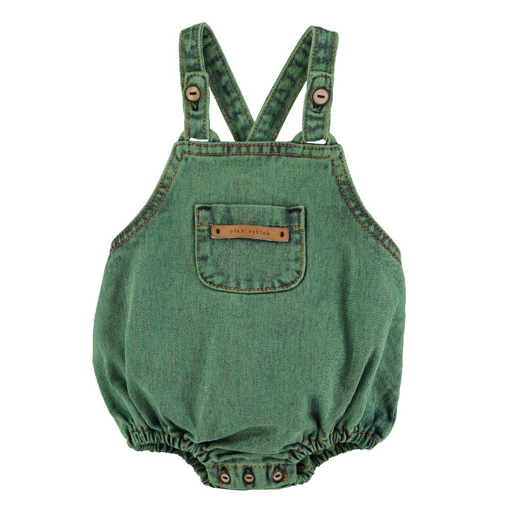 lmdi collection Pelele de bebé denim verde lavado Piupiuchick