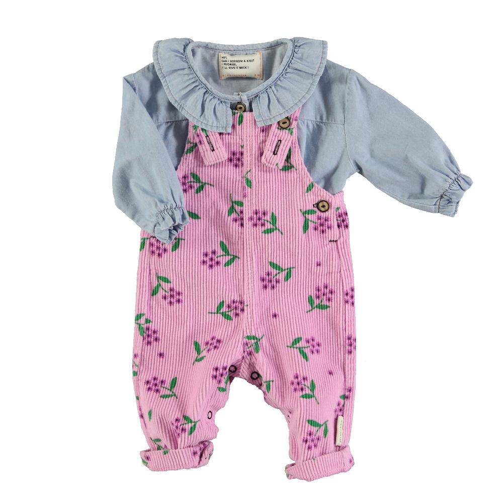 Lmdi Collection Peto Bebé De Pana Con Flores Piupiuchick