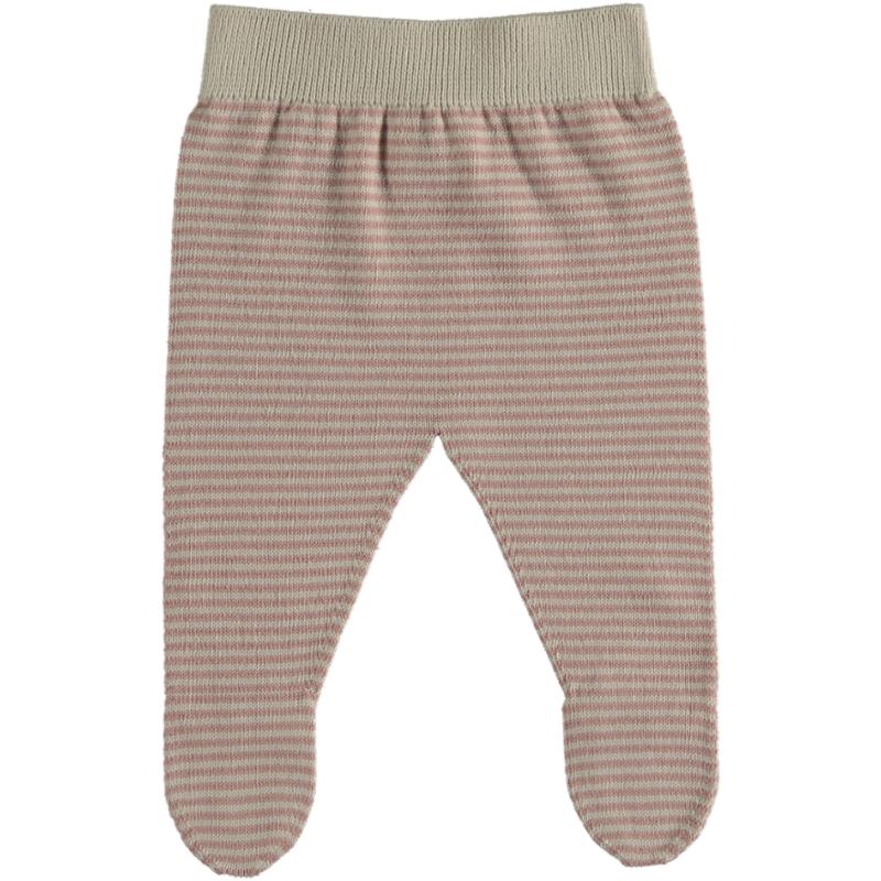 lmdi collection Polaina de rayas Saki color Cream-Rose Li&me