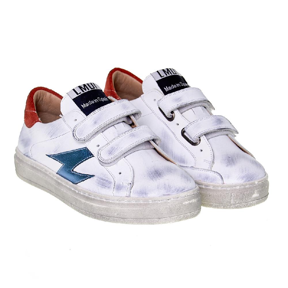 Lmdi Collection Sneaker Melide White Blue LMDI Collection (con Velcro)