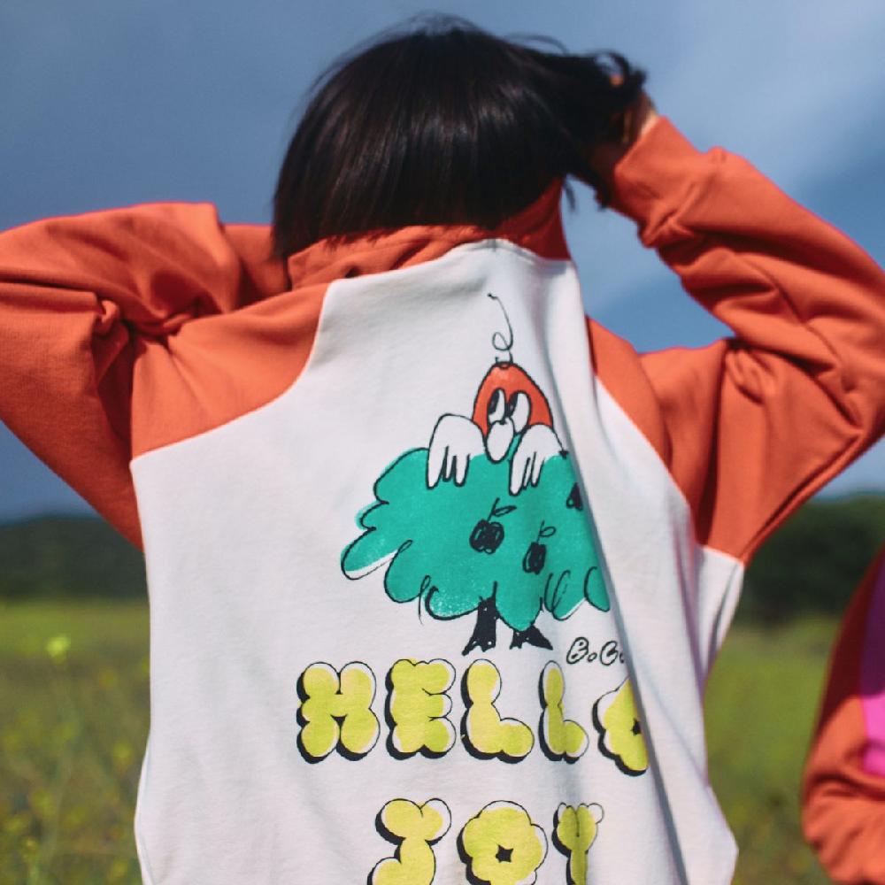 Lmdi Collection Sudadera Con Capucha De Mangas Raglán Hello Joy Bobo Choses