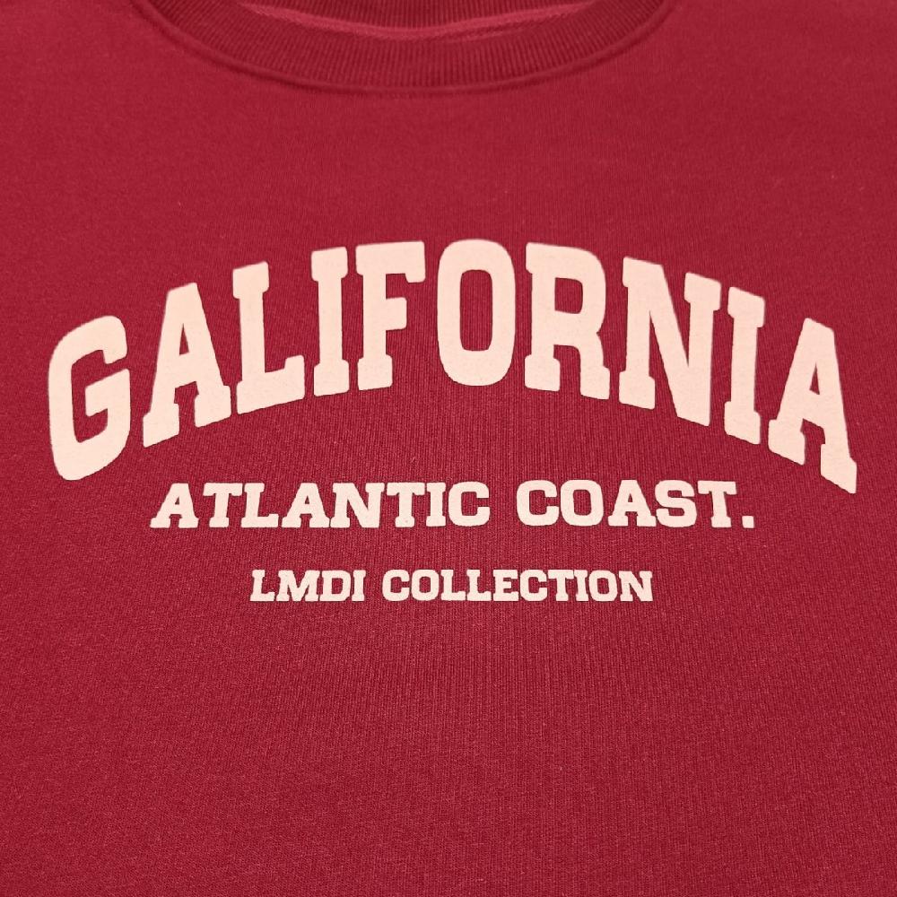 Lmdi Collection Sudadera Edición Limitada “Galifornia” Woman Burdeos/nude