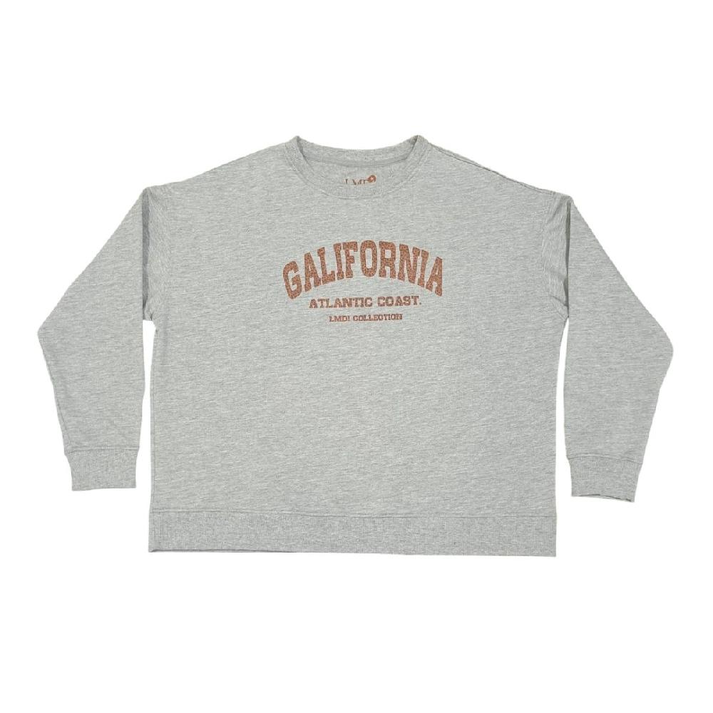 Lmdi Collection Sudadera Edición Limitada “Galifornia” Woman Gris/animal Print
