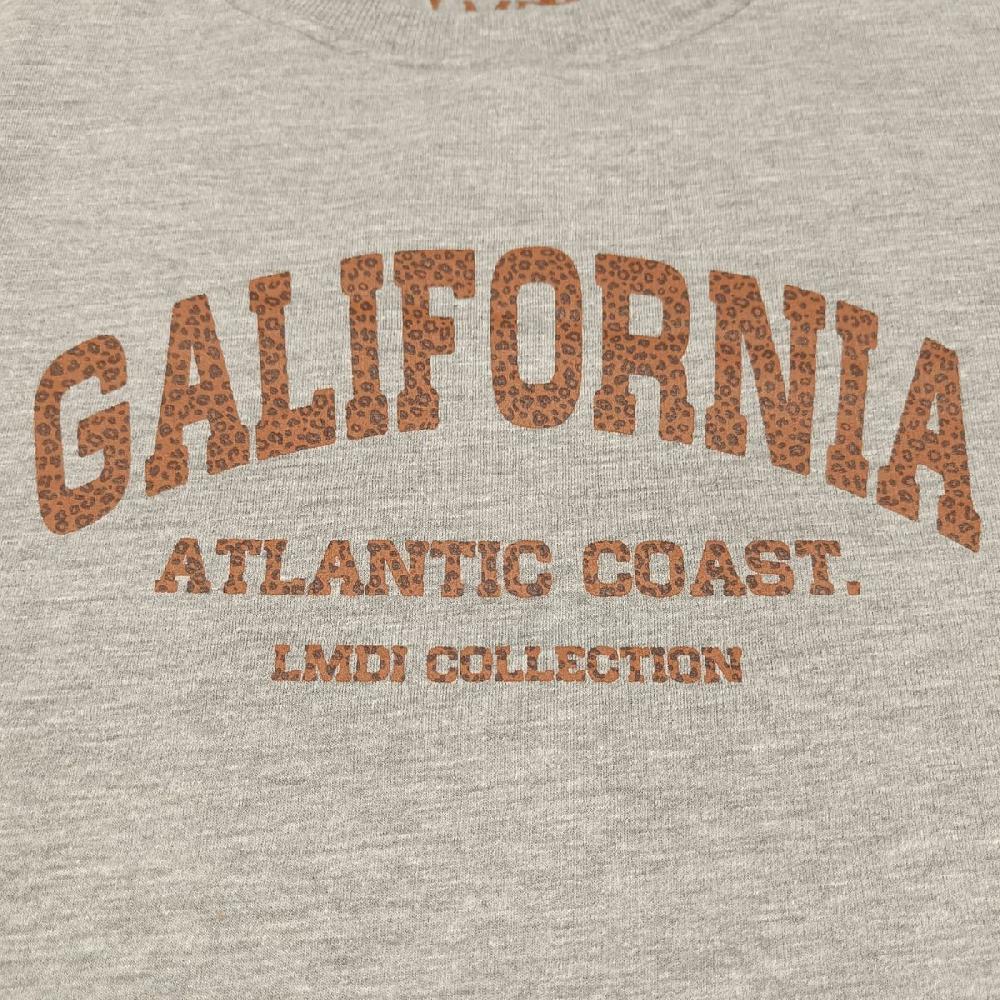 Lmdi Collection Sudadera Edición Limitada “Galifornia” Woman Gris/animal Print