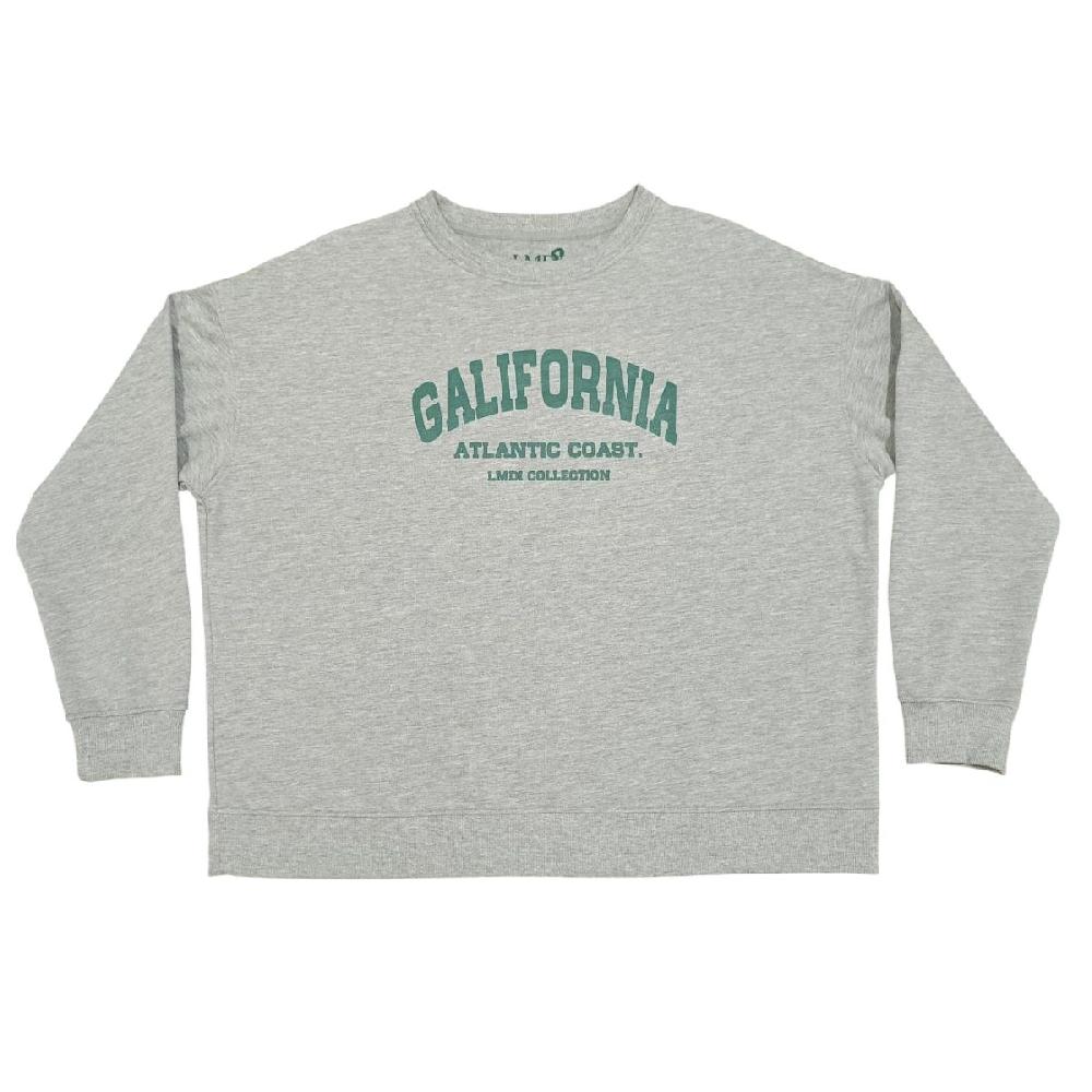 Lmdi Collection Sudadera Edición Limitada “Galifornia” Woman Gris/verde