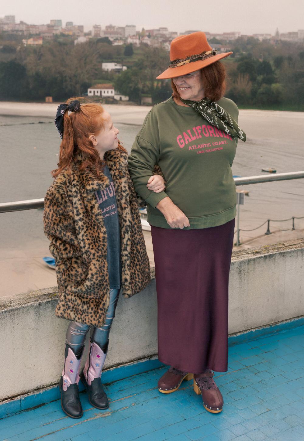 Lmdi Collection Sudadera Edición Limitada “Galifornia” Woman Kaki/buganvilla